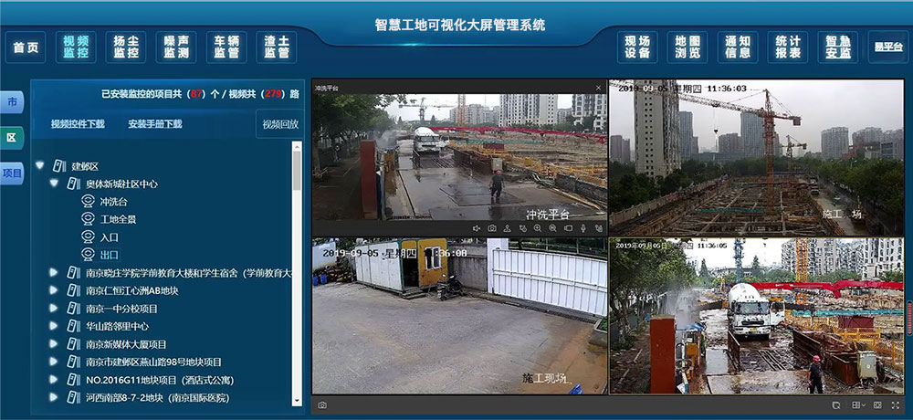 智慧工地可視化大屏管理系統(tǒng)